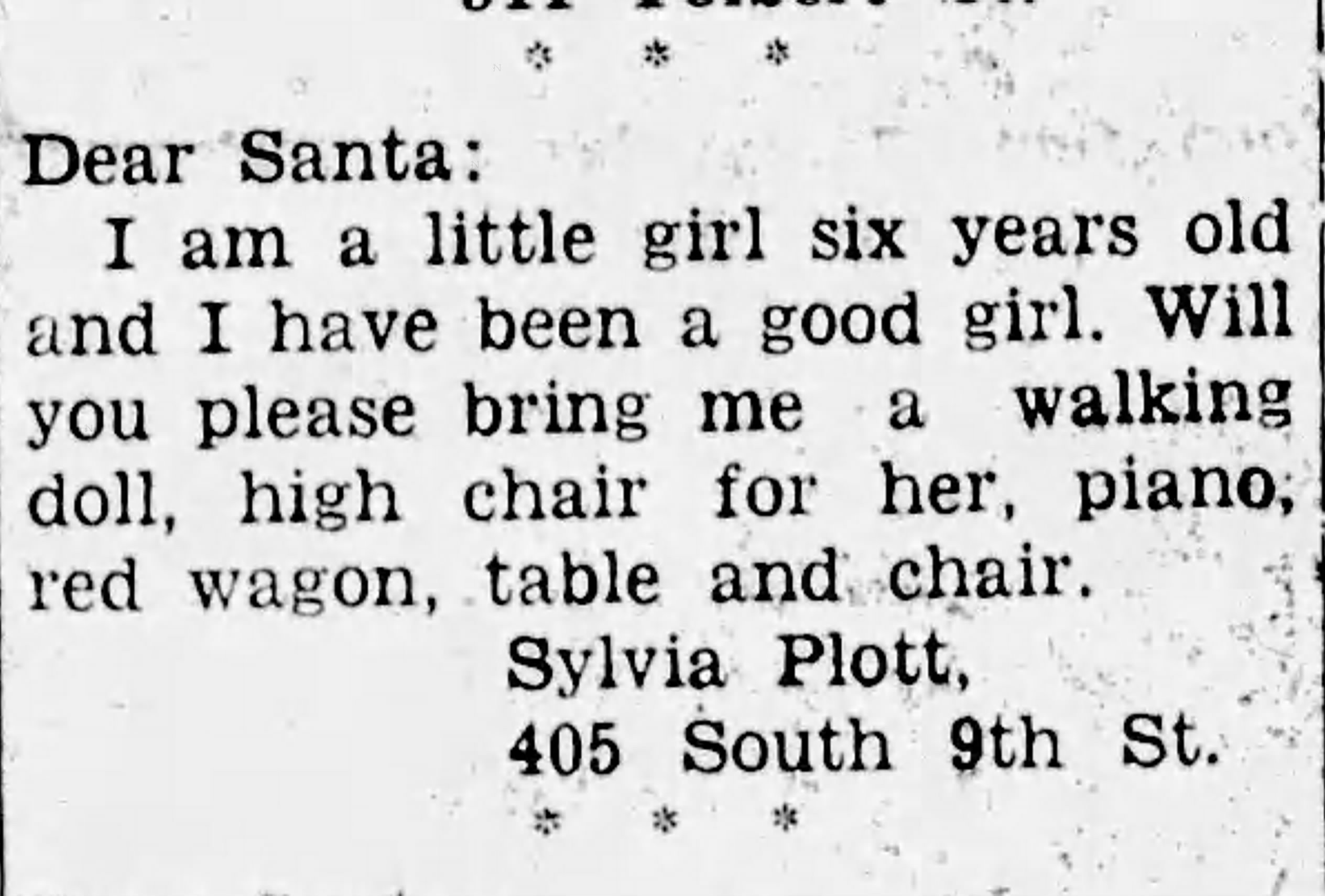 Dear Santa